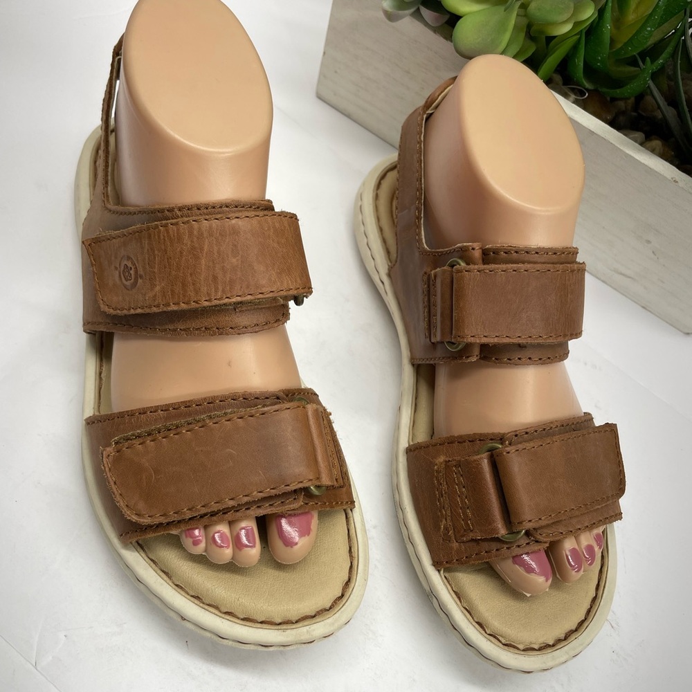 Born Tan Leather Sandals - Picture 2 of 5
